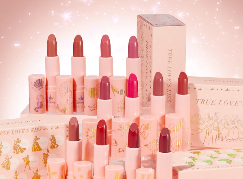 ColourPop and Disney's new True Love's Kiss Lipstick Vault with 12 full-coverage shades.