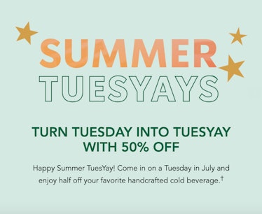 Here’s how to get Starbucks’ half-off cold drinks deal on Tuesdays in July 2022.