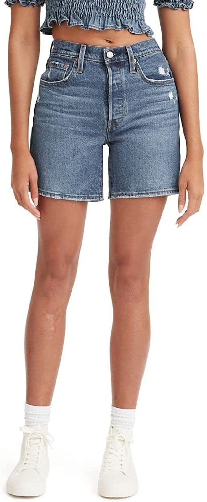 Best Mid-Length High-Waisted Jean Shorts