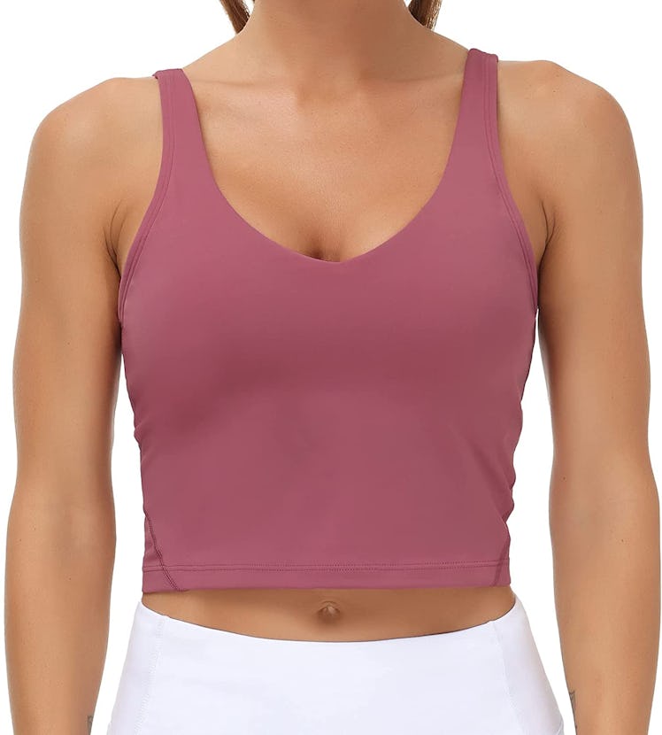 THE GYM PEOPLE Longline Sports Bra Tank