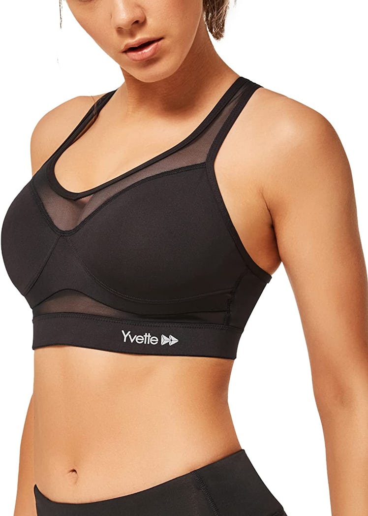 Yvette Padded Mesh Sports Bra