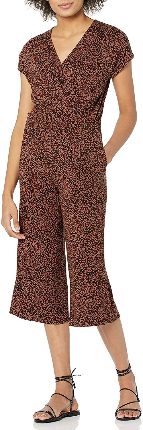 Amazon Essentials Cropped Wide-Leg Jumpsuit