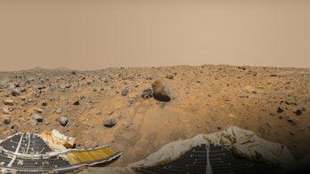 NASA's Mars Pathfinder Lander and the Sojourner Rover on Mars.