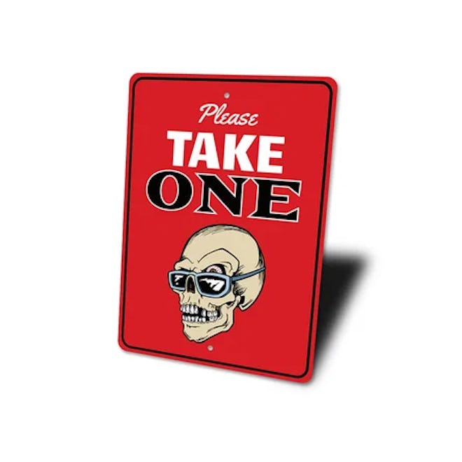 9 Cute 'Please Take One' Halloween Signs Trick-Or-Treaters Won't Miss