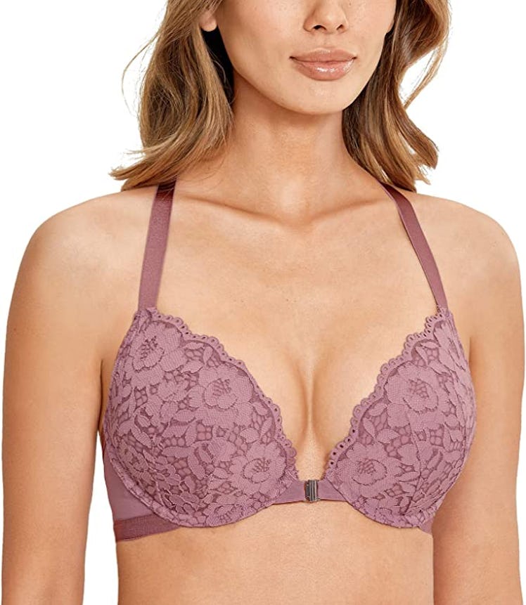 DOBREVA Push Up Racerback Front Closure Bra