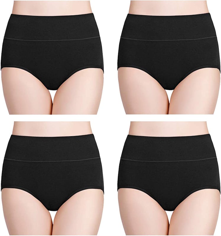 Wirarpa High Waisted Cotton Underwear (4-Pack)