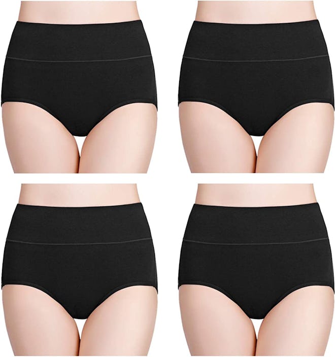 Wirarpa High Waisted Cotton Underwear (4-Pack)