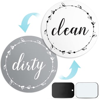 Dishwasher Magnet Clean Dirty Sign 