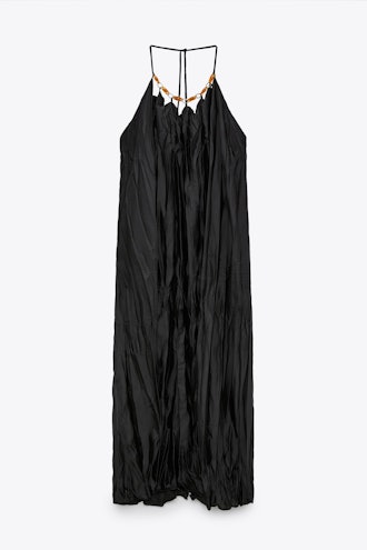 Zara black oversize midi dress