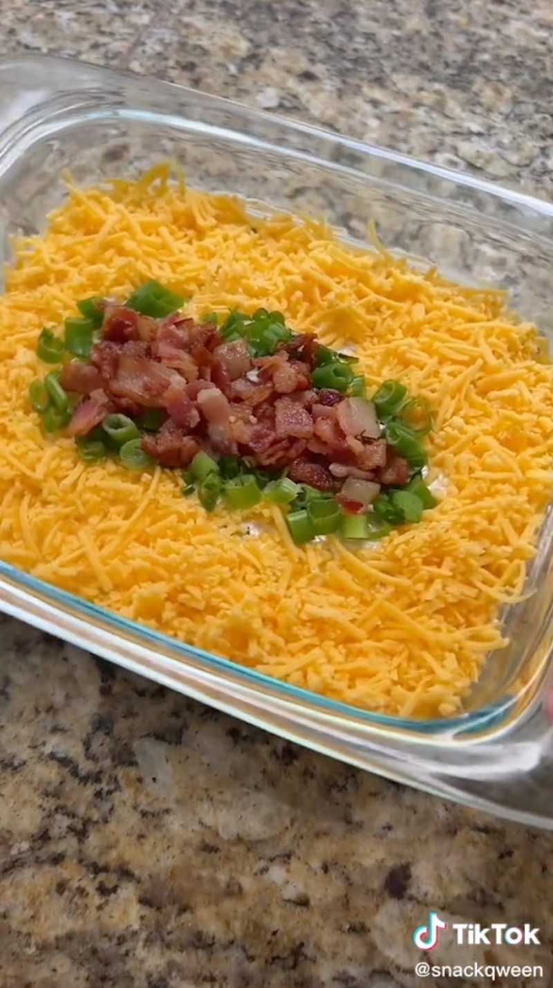 On TikTok, Loaded Baked Potato dip combines all of your favorite baked potato toppings in a dip mean...