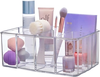 clear divided organizer from STORi filled with products
