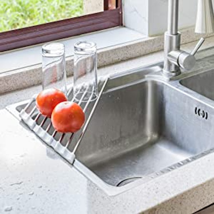 This corner drying rack is one of the weird but genius Amazon kitchen must-haves going viral on TikT...