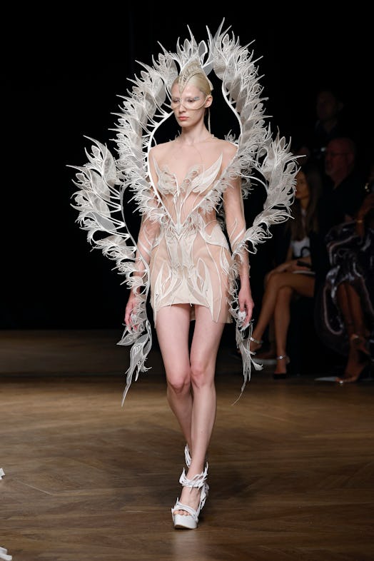 a model at Iris Van Herpen's fall 2022 couture show