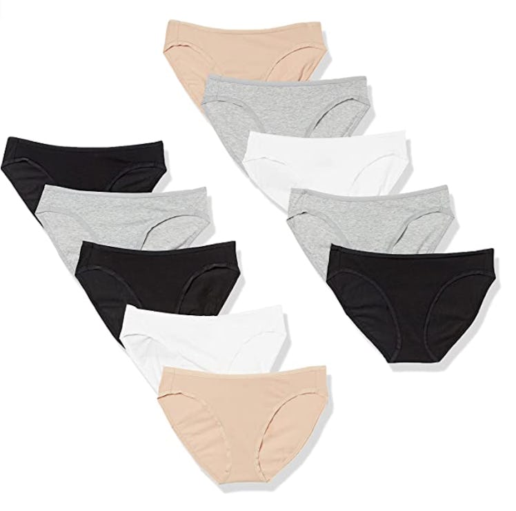 Amazon Essentials Cotton Bikini Briefs (10-Pack)