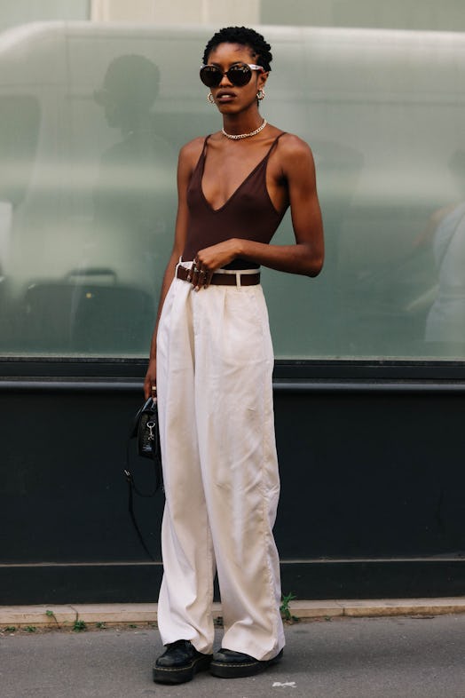 suiting street style paris couture week 2022