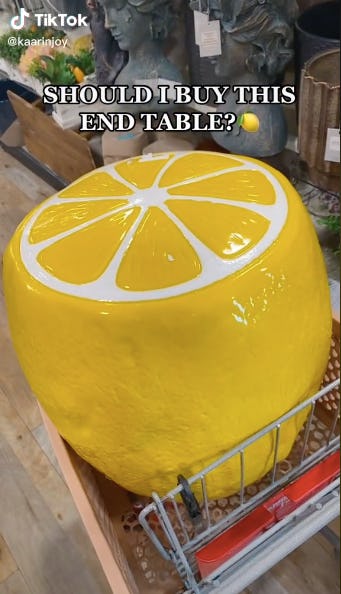 Homegoods online strawberry stool