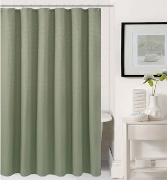 Best Waffle Weave Shower Curtain For Walk-In Showers
