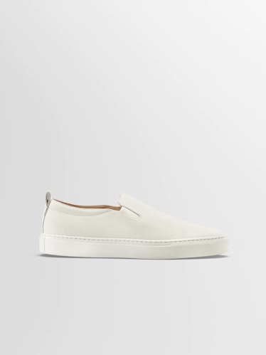 Koio white slip-on sneaker