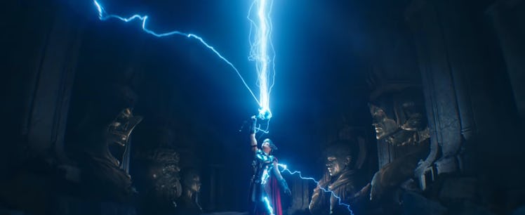 Jane Foster (Natalie Portman) stands at the Gates of Eternity in Thor: Love and Thunder