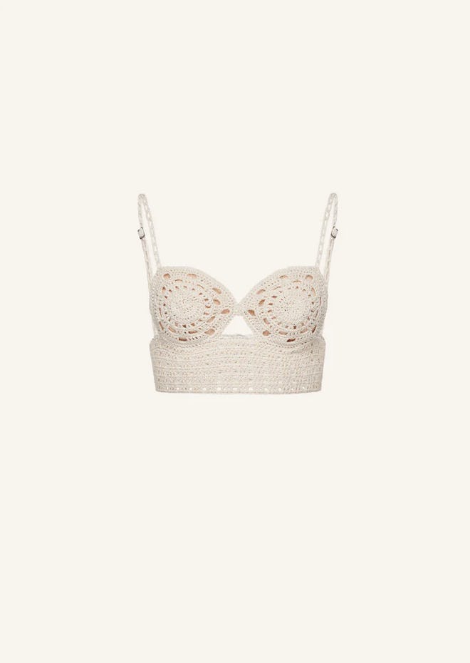 Longline Crochet Bra 