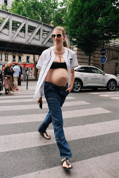casual street style outfit paris couture week 2022