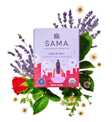 Sama Calm & Relax Tea (15 Tea Bags) is one of Tayshia Adams' favorite self-care tools.