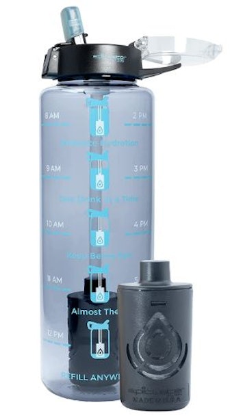 This motivational filtered water bottle can help you reach your daily hydration goals.