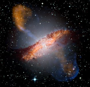 Lopsided galaxy as a result of a merger