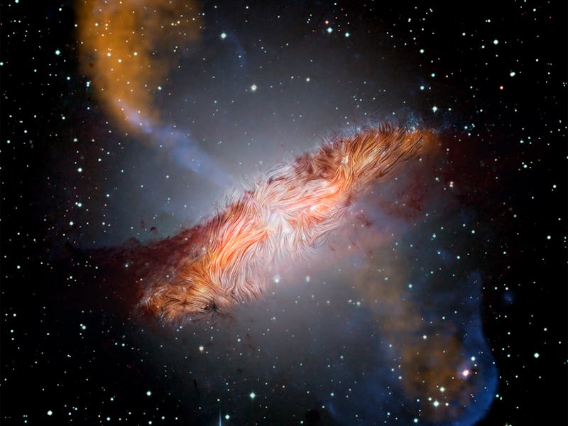 Lopsided galaxy as a result of a merger