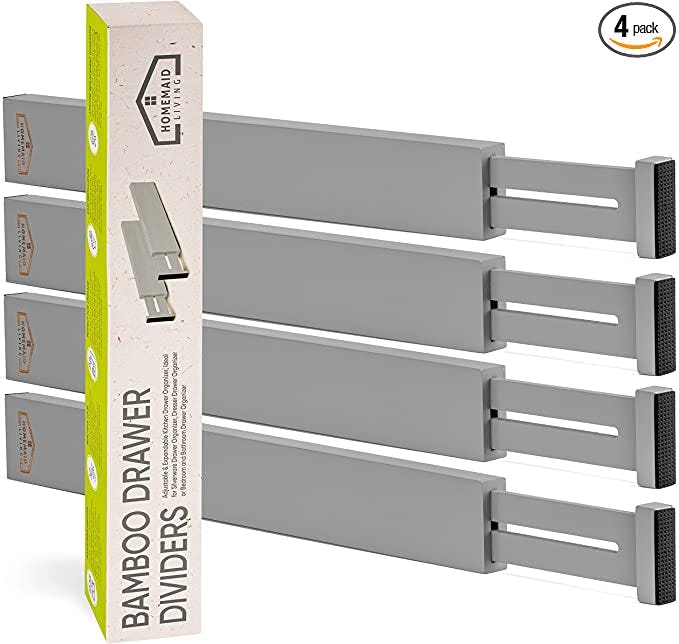 Homemaid Living Bamboo Drawer Dividers