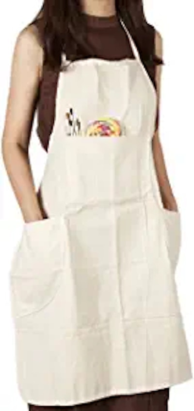 This apron will keep your clothes a bit cleaner, and your gardening tools close at hand.