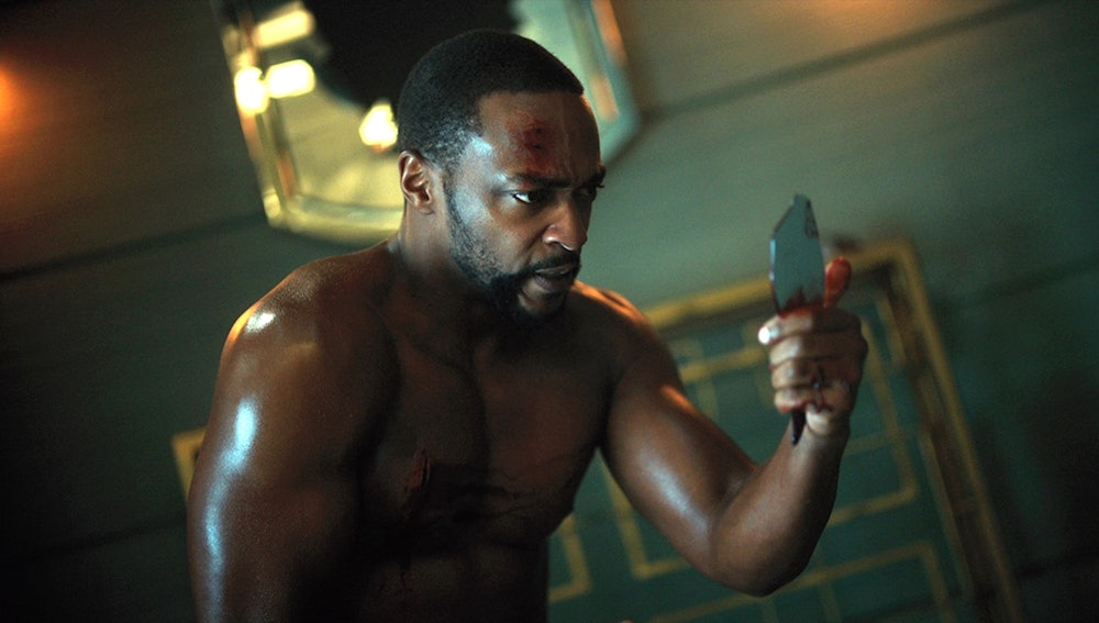 Anthony Mackie as Takeshi Kovacs on Altered Carbon 