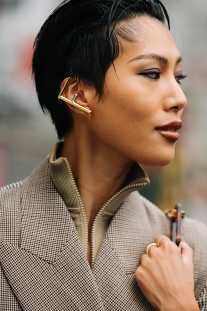 fendi earring paris street style couture week 2022