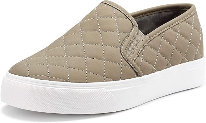 quilted slip on dressy sneaker