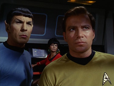 Spock, Uhura and Kirk in 'Balance of Terror.'