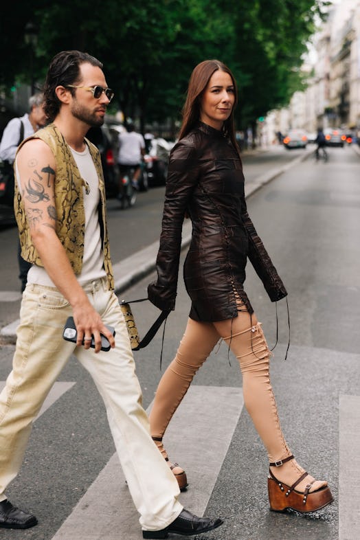 couple matching neutral looks couture 