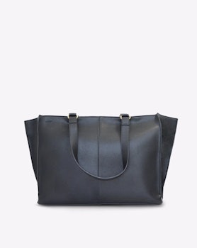 Mersi Vegan Leather Paloma Carry-All Tote in Black