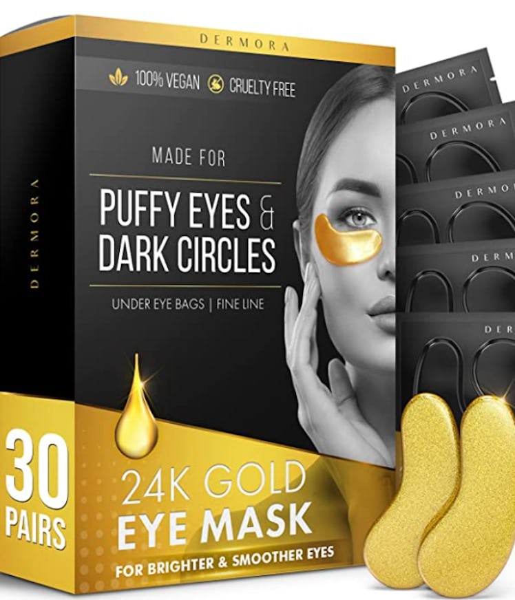 DERMORA 24K Vegan Gold Eye Mask