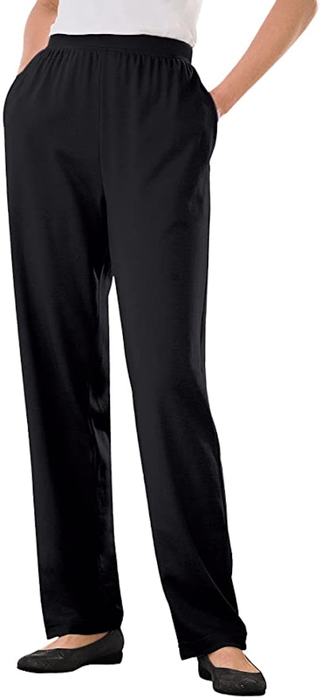 Woman Within 7-Day Knit Straight Leg Pant