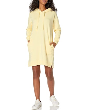 The Drop Iona Long Sleeve Hooded Mini Sweatshirt Dress