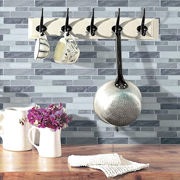 Art3d Self Adhesive Grey Marble Backsplash (10 Sheets)