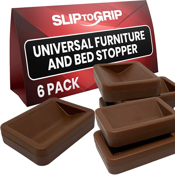 SlipToGrip Bed and Furniture Wheel Stoppers (6-Pack)
