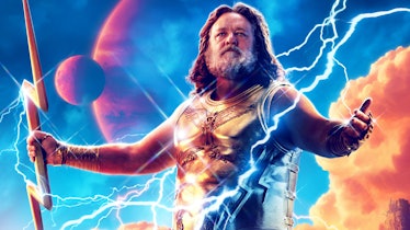 Russell Crowe makes his MCU debut as Zeus in Thor: Love and Thunder