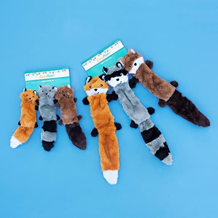 ZippyPaws No Stuffing Squeaky Plush Toy (3-Pack)