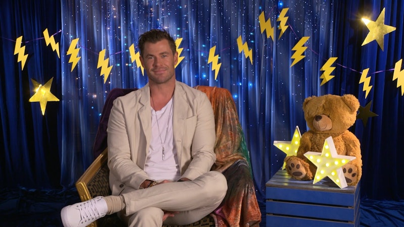 Chris Hemsworth on 'CBeebies Bedtime Stories.'