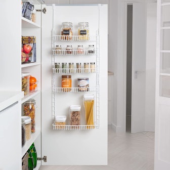 Smart Design Over The Door Adjustable Pantry Organizer Rack
