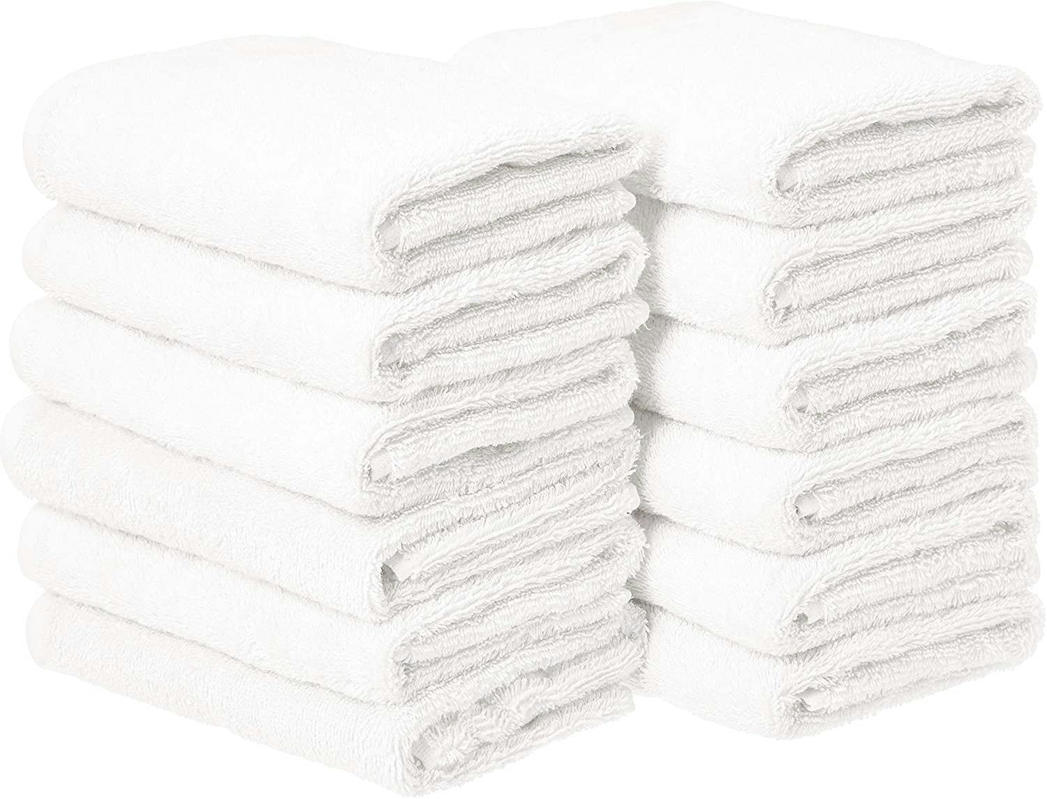 Amazon Basics Cotton Hand Towel (12-Pack)