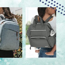 Three Side By Side Pictures Of Girls Wearing Different Backpacks