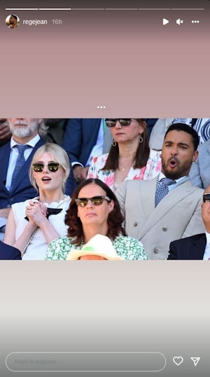 Regé-Jean Page shared his funny reaction to a July 8 Wimbledon semi-final match on Instagram.