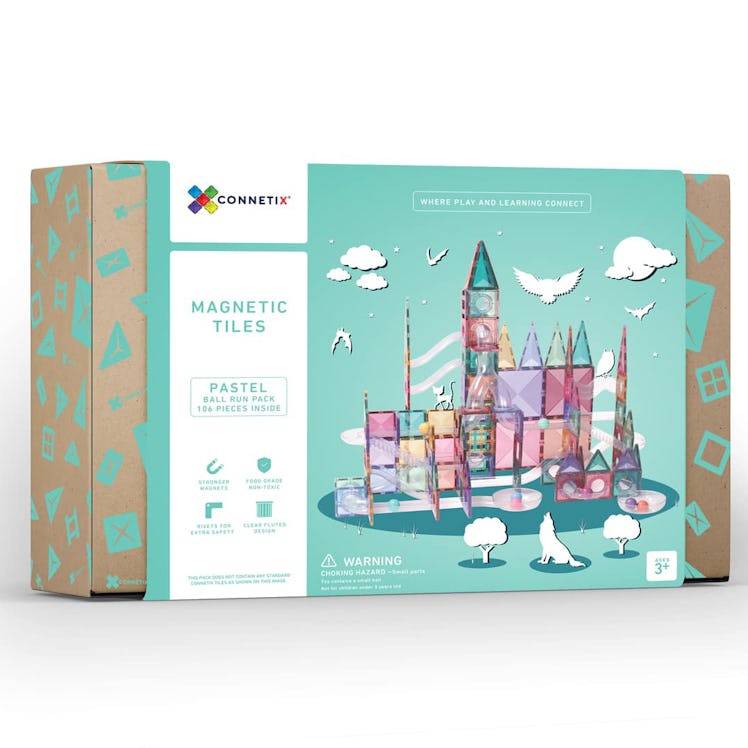 Connetix Tiles 106 Piece Pastel Ball Run Pack